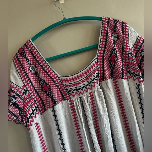 Maeve Pink and White Mini Dress - Picture 7 of 10